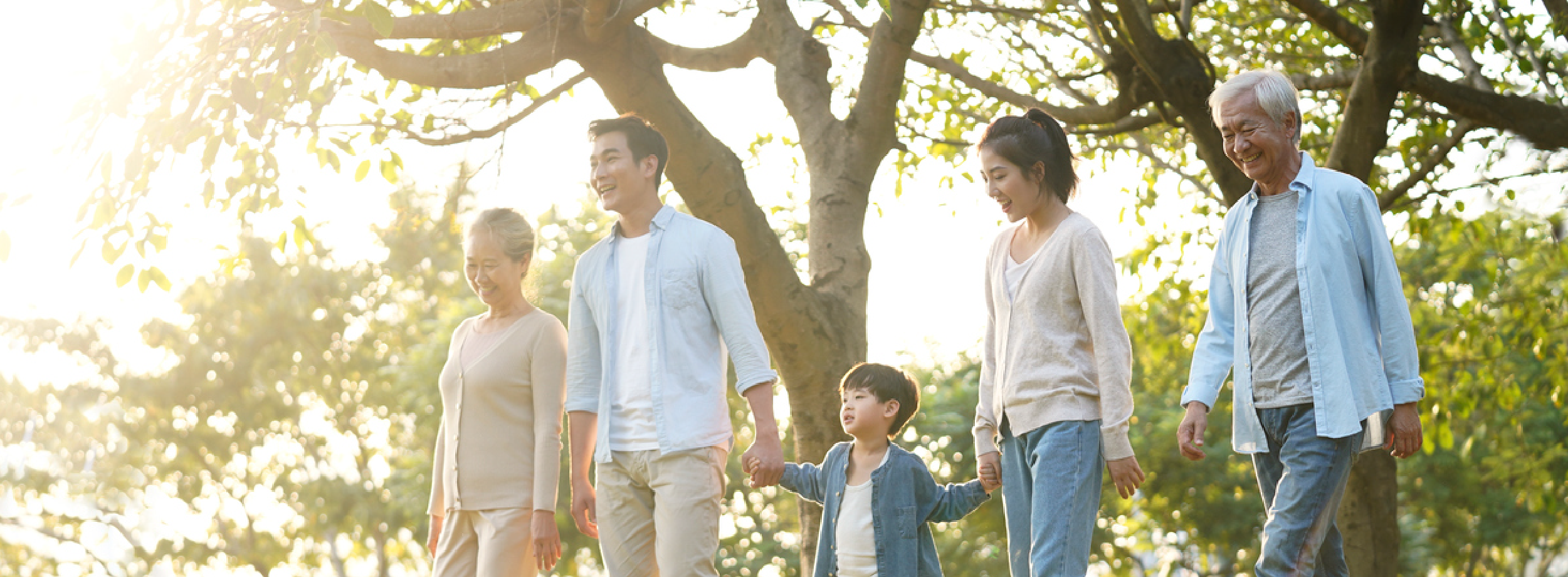 a header of a family walking used for the SECURE Act 2.0 piece